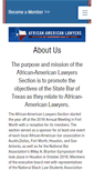 Mobile Screenshot of africanamericanlawyerssection.com