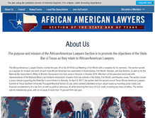 Tablet Screenshot of africanamericanlawyerssection.com